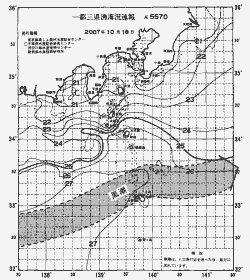 一都三県漁海況速報、関東・東海海況速報(2007/10/18)