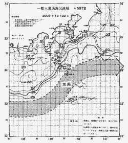 一都三県漁海況速報、関東・東海海況速報(2007/10/22)