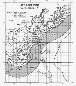 一都三県漁海況速報、関東・東海海況速報(2007/11/04)