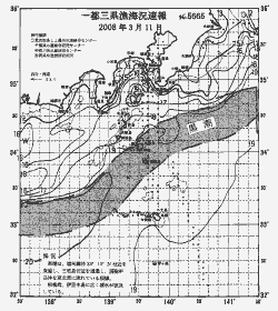 一都三県漁海況速報、関東・東海海況速報(2008/03/11)
