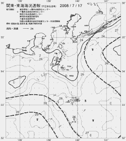 一都三県漁海況速報、関東・東海海況速報(2008/07/17)