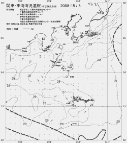 一都三県漁海況速報、関東・東海海況速報(2008/08/05)