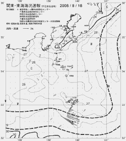 一都三県漁海況速報、関東・東海海況速報(2008/08/18)