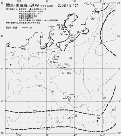 一都三県漁海況速報、関東・東海海況速報(2008/08/21)