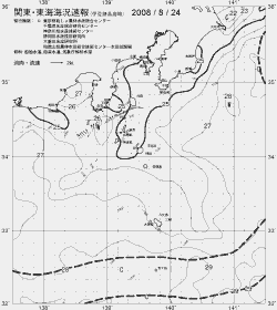 一都三県漁海況速報、関東・東海海況速報(2008/08/24)