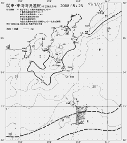 一都三県漁海況速報、関東・東海海況速報(2008/08/28)
