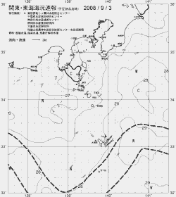 一都三県漁海況速報、関東・東海海況速報(2008/09/03)