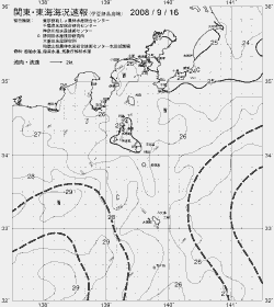 一都三県漁海況速報、関東・東海海況速報(2008/09/16)