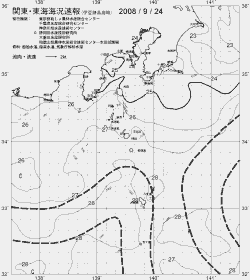 一都三県漁海況速報、関東・東海海況速報(2008/09/24)