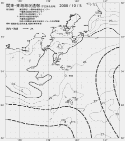 一都三県漁海況速報、関東・東海海況速報(2008/10/05)