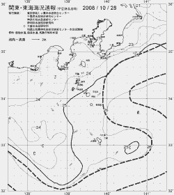一都三県漁海況速報、関東・東海海況速報(2008/10/28)