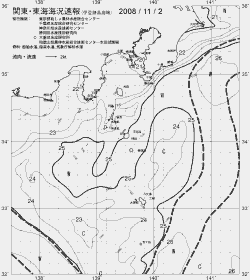 一都三県漁海況速報、関東・東海海況速報(2008/11/02)