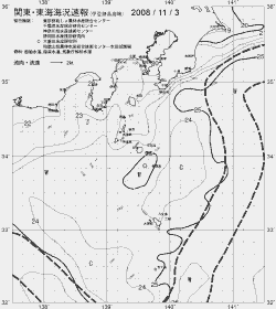 一都三県漁海況速報、関東・東海海況速報(2008/11/03)