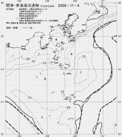一都三県漁海況速報、関東・東海海況速報(2008/11/04)