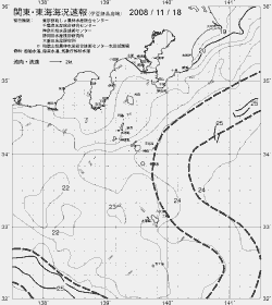 一都三県漁海況速報、関東・東海海況速報(2008/11/18)