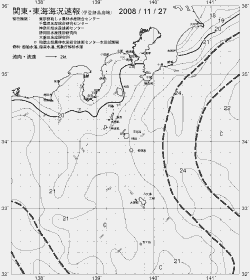 一都三県漁海況速報、関東・東海海況速報(2008/11/27)