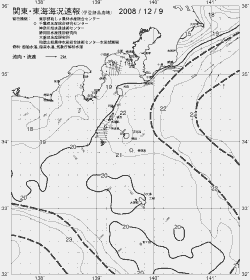 一都三県漁海況速報、関東・東海海況速報(2008/12/09)