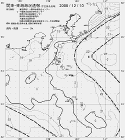一都三県漁海況速報、関東・東海海況速報(2008/12/10)