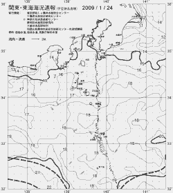 一都三県漁海況速報、関東・東海海況速報(2009/01/24)