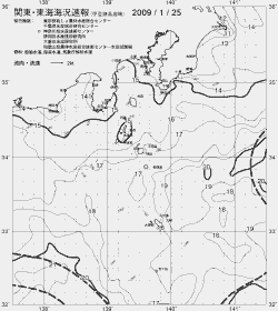 一都三県漁海況速報、関東・東海海況速報(2009/01/25)
