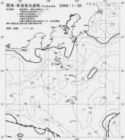 一都三県漁海況速報、関東・東海海況速報(2009/01/30)