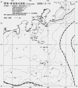 一都三県漁海況速報、関東・東海海況速報(2009/02/11)
