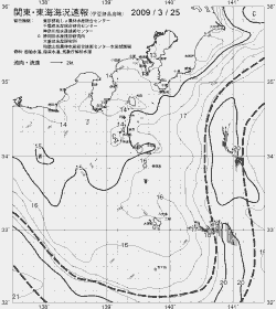 一都三県漁海況速報、関東・東海海況速報(2009/03/25)