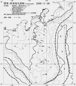一都三県漁海況速報、関東・東海海況速報(2009/03/28)