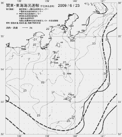 一都三県漁海況速報、関東・東海海況速報(2009/06/23)