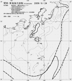 一都三県漁海況速報、関東・東海海況速報(2009/06/24)
