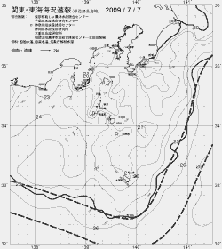 一都三県漁海況速報、関東・東海海況速報(2009/07/07)