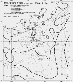 一都三県漁海況速報、関東・東海海況速報(2009/07/24)