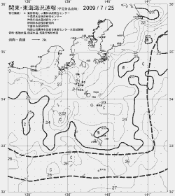 一都三県漁海況速報、関東・東海海況速報(2009/07/25)