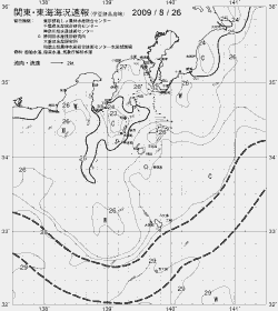 一都三県漁海況速報、関東・東海海況速報(2009/08/26)