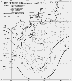 一都三県漁海況速報、関東・東海海況速報(2009/09/01)