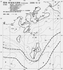 一都三県漁海況速報、関東・東海海況速報(2009/09/02)