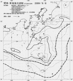 一都三県漁海況速報、関東・東海海況速報(2009/09/08)