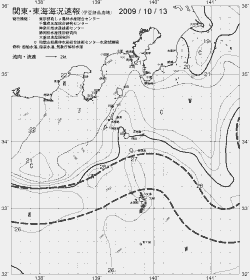一都三県漁海況速報、関東・東海海況速報(2009/10/13)