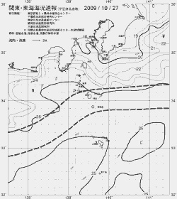 一都三県漁海況速報、関東・東海海況速報(2009/10/27)