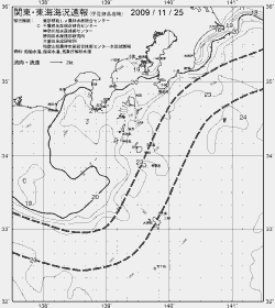 一都三県漁海況速報、関東・東海海況速報(2009/11/25)