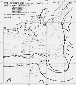 一都三県漁海況速報、関東・東海海況速報(2010/01/04)
