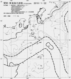 一都三県漁海況速報、関東・東海海況速報(2010/01/22)