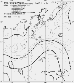 一都三県漁海況速報、関東・東海海況速報(2010/01/24)