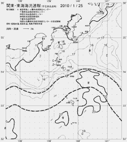 一都三県漁海況速報、関東・東海海況速報(2010/01/25)