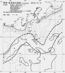 一都三県漁海況速報、関東・東海海況速報(2010/04/03)