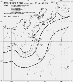 一都三県漁海況速報、関東・東海海況速報(2010/10/05)