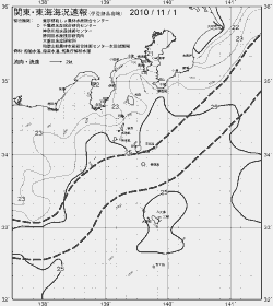 一都三県漁海況速報、関東・東海海況速報(2010/11/01)