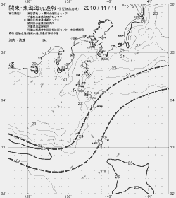 一都三県漁海況速報、関東・東海海況速報(2010/11/11)