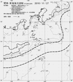 一都三県漁海況速報、関東・東海海況速報(2010/11/27)