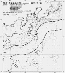 一都三県漁海況速報、関東・東海海況速報(2011/01/27)